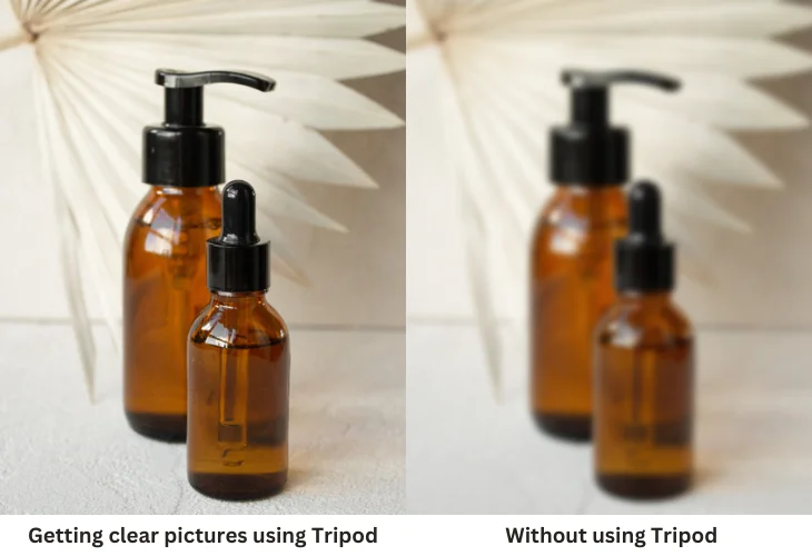 2 bottles of essential oils, peppermint and tea tree, arranged next to each other on a rustic background.